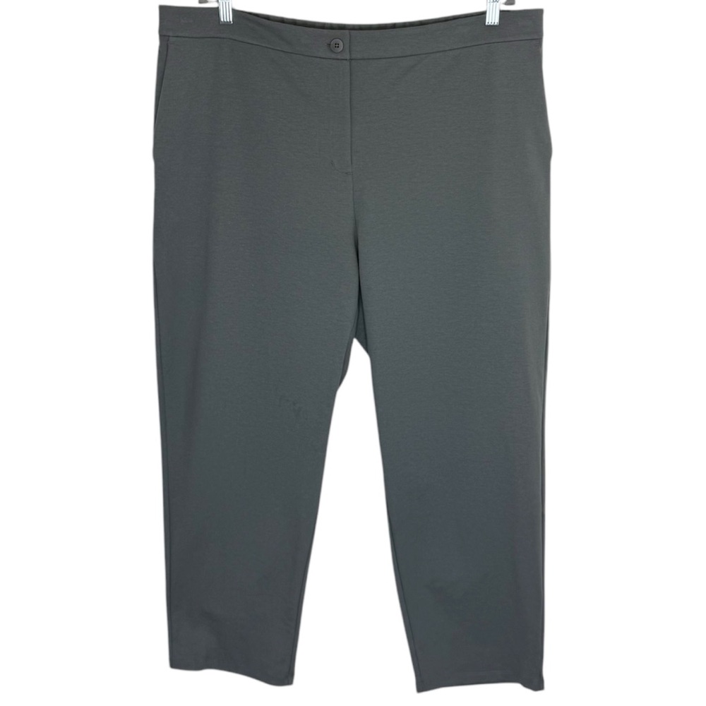 Eileen Fisher Slate Gray Slouchy Ankle Pants Size 1X NWT